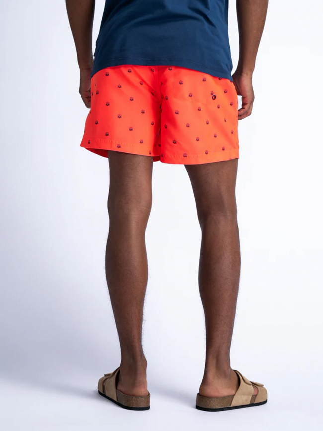 Short de bain soleil orange fluo homme - Petrol Industries