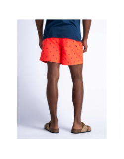 Short de bain soleil orange fluo homme - Petrol Industries