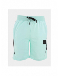 Short jogging nomad bleu vert homme - Helvetica