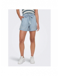 Short effet jean loose bea bleu clair femme - Only