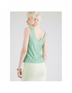 Débardeur à sequins anabel vert femme - Only