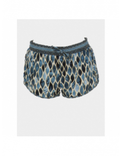 Short de plage charlotte bali bleu femme - Lagon Bleu