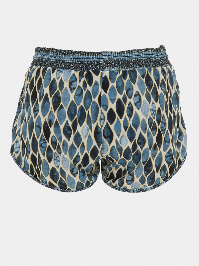 Short de plage charlotte bali bleu femme - Lagon Bleu