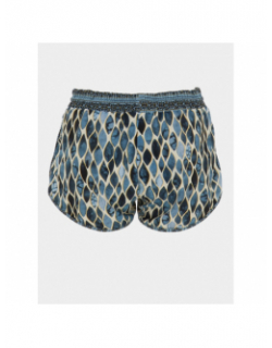 Short de plage charlotte bali bleu femme - Lagon Bleu