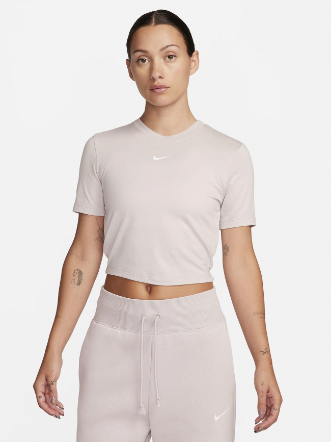 T-shirt crop nsw essential rose violet pâle femme - Nike