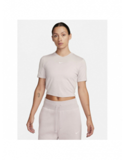 T-shirt crop nsw essential rose violet pâle femme - Nike