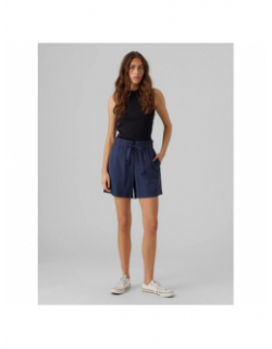 Short ample carmen bleu marine femme - Vero Moda