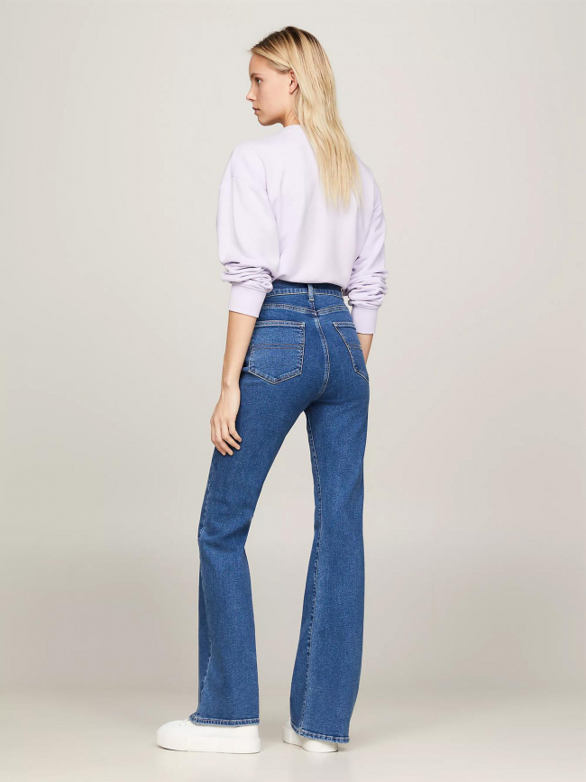 Jean flare taille haute sylvia bleu femme - Tommy Jeans