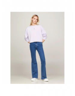 Jean flare taille haute sylvia bleu femme - Tommy Jeans