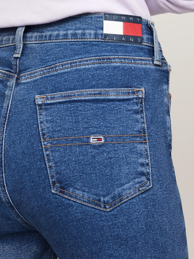 Jean flare taille haute sylvia bleu femme - Tommy Jeans