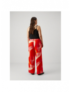 Pantalon large dégradé jade rouge orange rose femme - Vero Moda