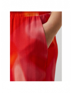 Pantalon large dégradé jade rouge orange rose femme - Vero Moda