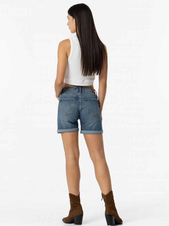 Short en jean rachel 40 bleu femme - Tiffosi