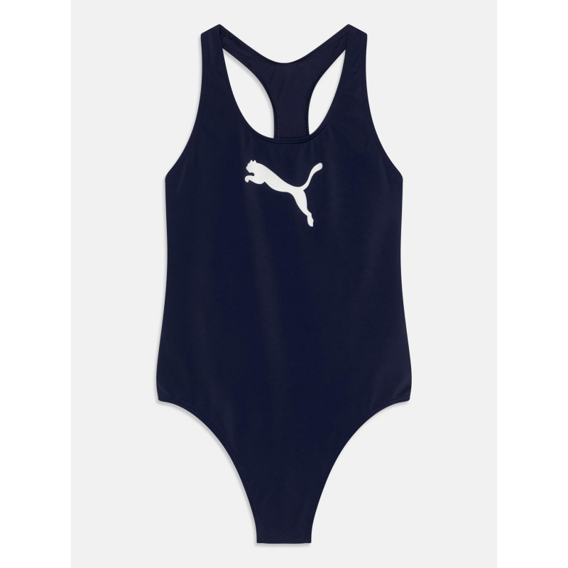 Maillot de bain 1 pièce racerback bleu fille - Puma