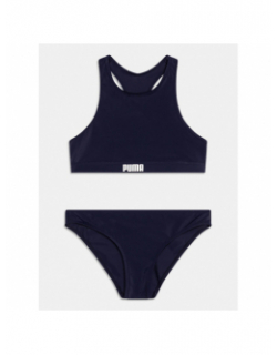 Maillot de bain 2 pièce racerback bleu fille - Puma