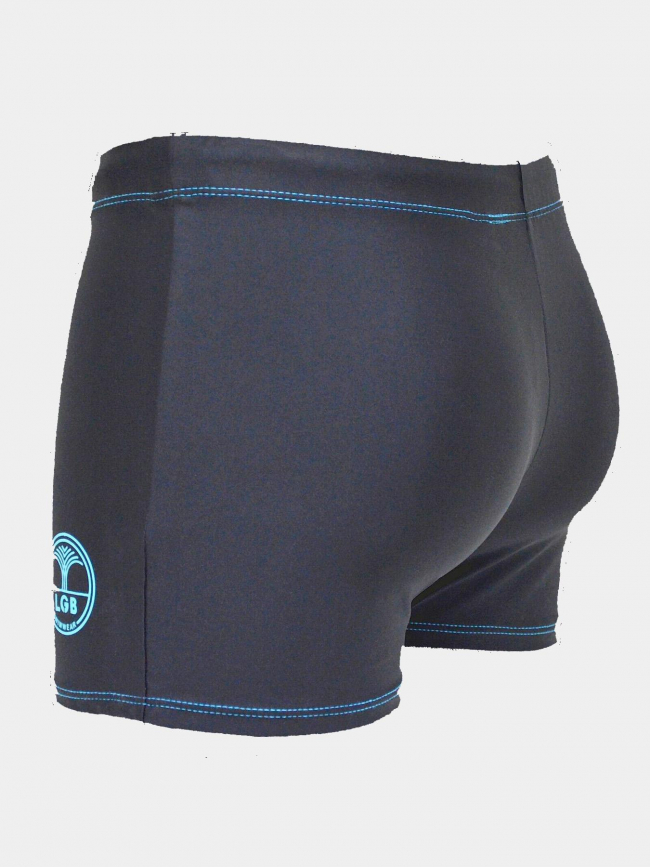 Maillot de bain shorty noir bleu cadet garçon - Lagon Bleu