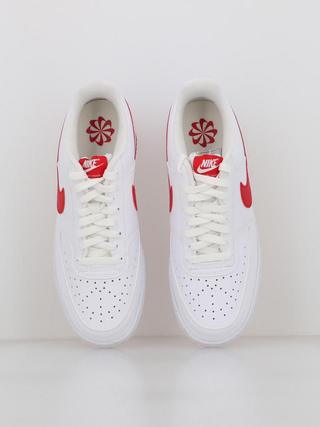 Baskets court vision blanc rouge homme - Nike