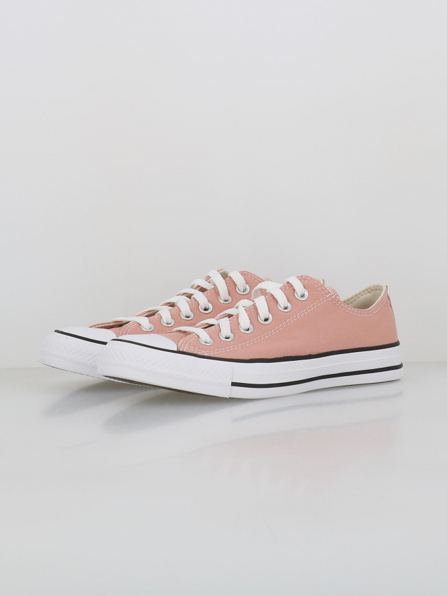 Converse basses toile chuck taylor all star rose femme wimod