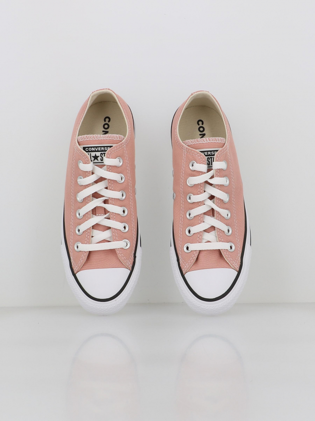 Converse basses toile chuck taylor all star rose femme wimod