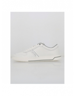 Baskets en cuir logo granite blanc homme - Calvin Klein