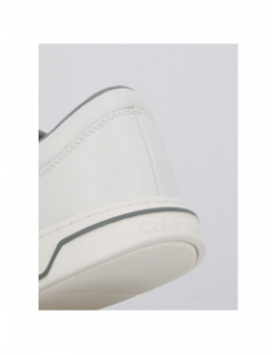 Baskets en cuir logo granite blanc homme - Calvin Klein