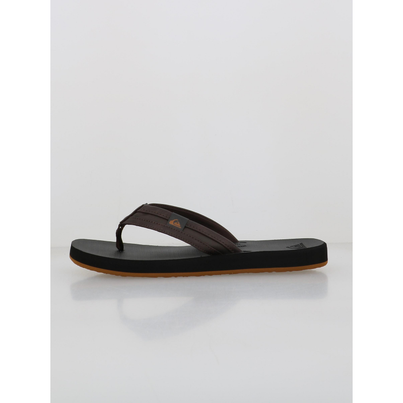 Tongs carver squish marron noir homme - Quiksilver