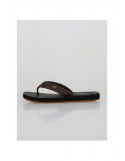 Tongs carver squish marron noir homme - Quiksilver