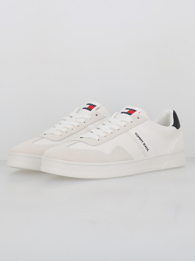 Baskets en cuir retro blanc homme - Tommy Jeans