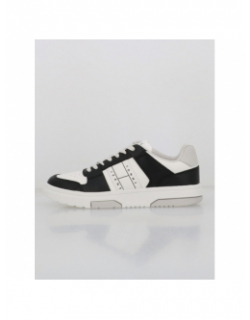 Baskets en cuir brooklyn noir blanc homme - Tommy Jeans