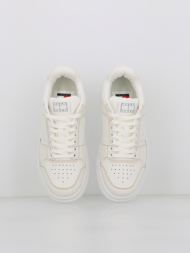 Baskets bi-matière mix brooklyn blanc femme - Tommy Jeans