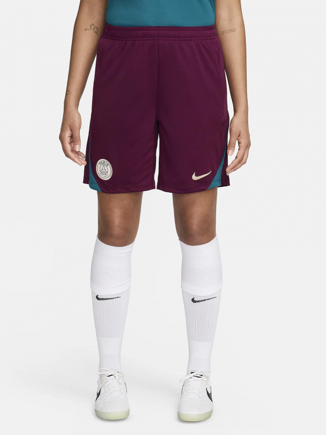 Short de football PSG 24-25 violet/vert homme - Nike