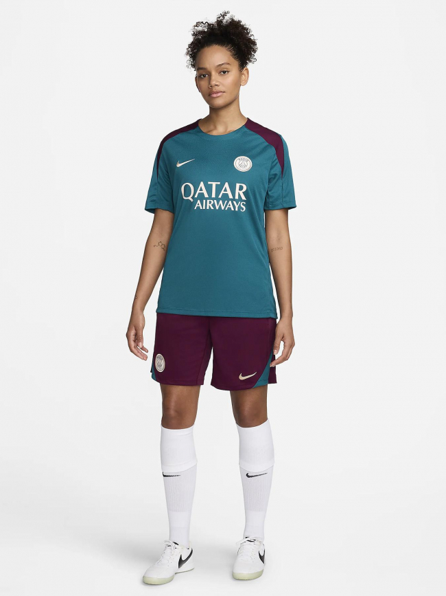 Maillot d entrainement 24 25 PSG vert violet homme Nike wimod