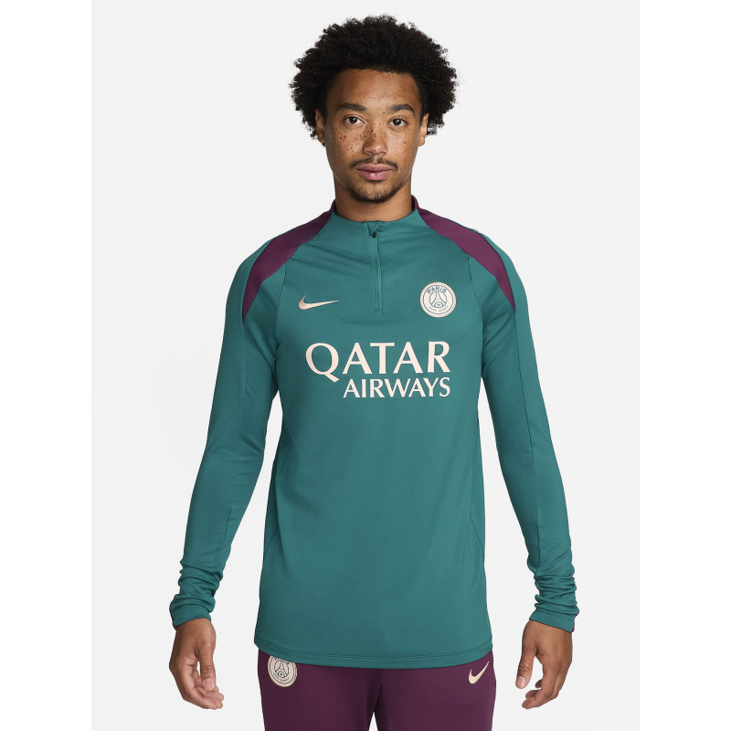 Sweat zippé psg vert violet homme - Nike