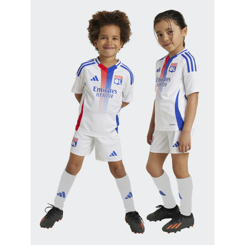 Ensemble de football olympique lyonnais blanc enfant - Adidas