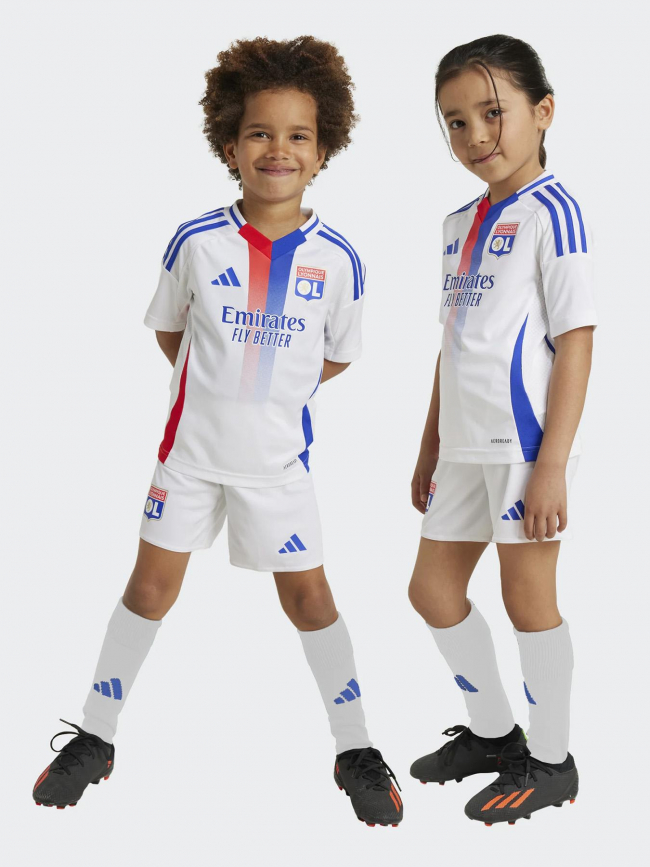 Ensemble de football olympique lyonnais blanc enfant - Adidas