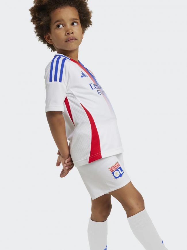 Ensemble de football olympique lyonnais blanc enfant - Adidas