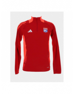 Sweat de football zip Olympique Lyonnais rouge homme - Adidas