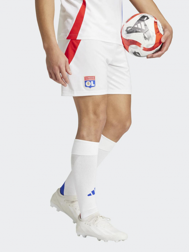 Short de football olympique lyonnais blanc homme - Adidas