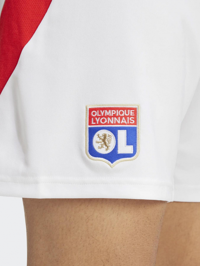 Short de football olympique lyonnais blanc homme - Adidas