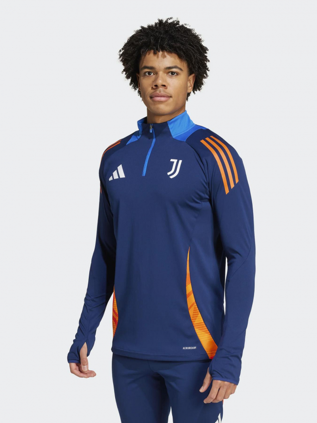 Sweat de football juventus bleu marine orange homme Adidas wimod