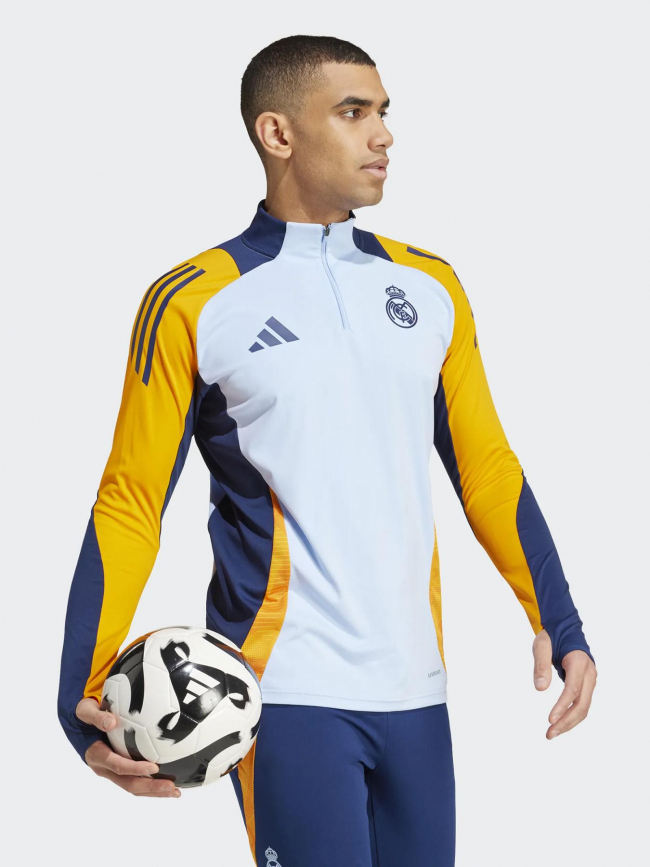 Sweat de football real madrid bleu/orange homme - Adidas