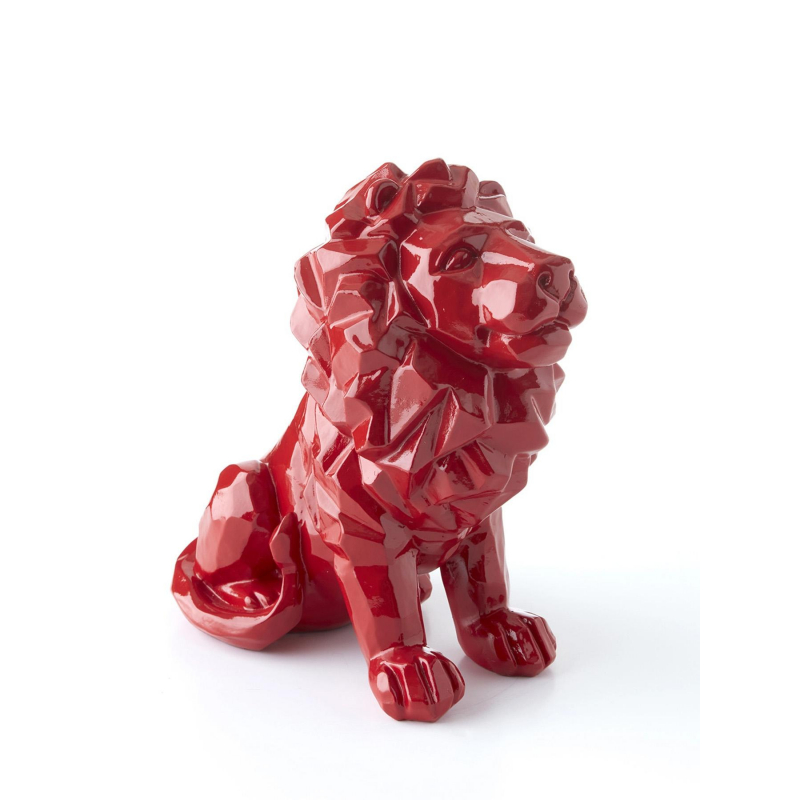 Statuette lion officielle rouge - Olympique Lyonnais