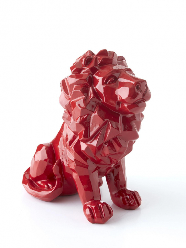 Statuette lion officielle rouge - Olympique Lyonnais