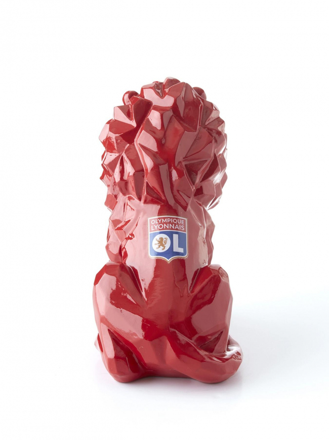 Statuette lion officielle rouge - Olympique Lyonnais