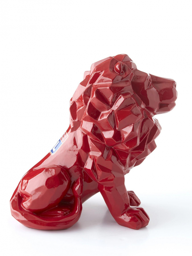 Statuette lion officielle rouge - Olympique Lyonnais