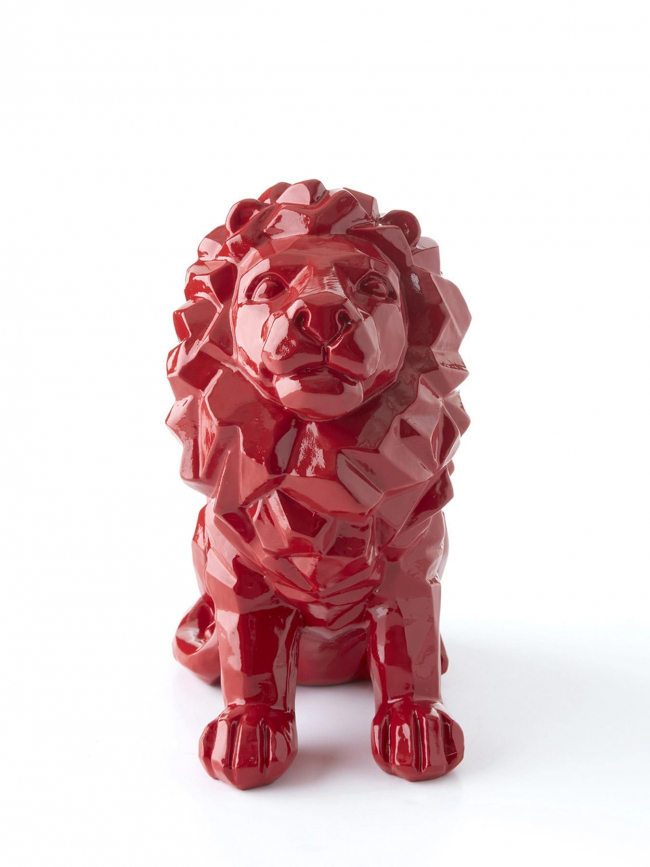 Statuette lion officielle rouge - Olympique Lyonnais