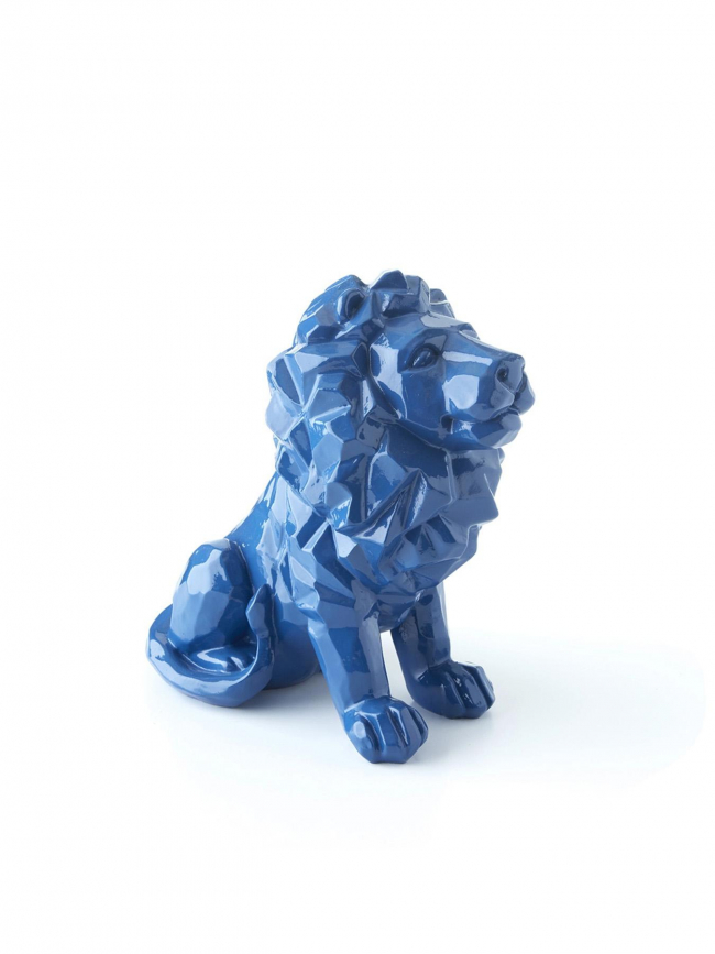Statuette lion olympique lyonnais officielle bleu - OL