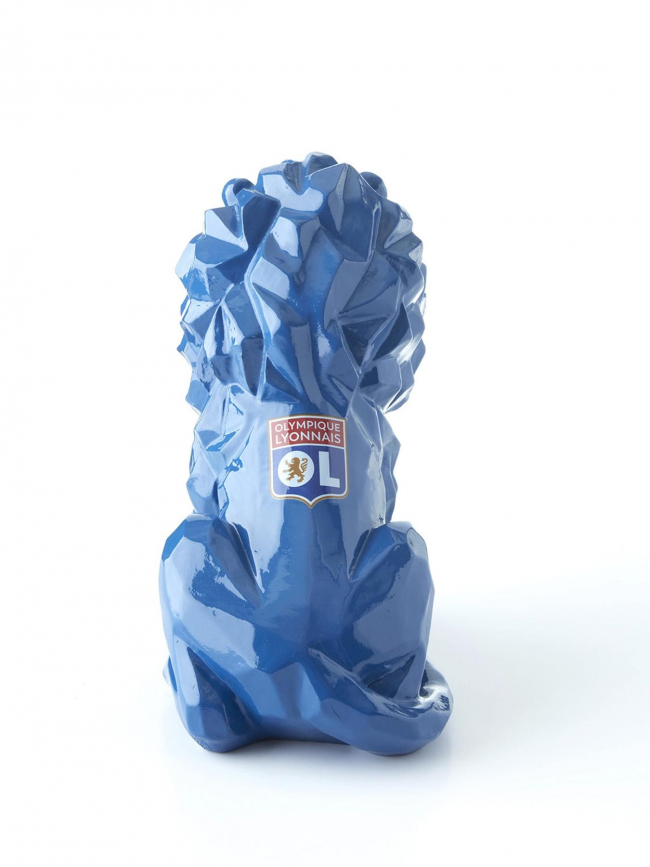 Statuette lion olympique lyonnais officielle bleu - OL