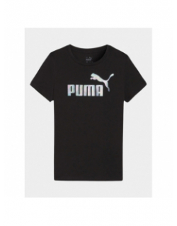 T-shirt graphic logo noir femme - Puma