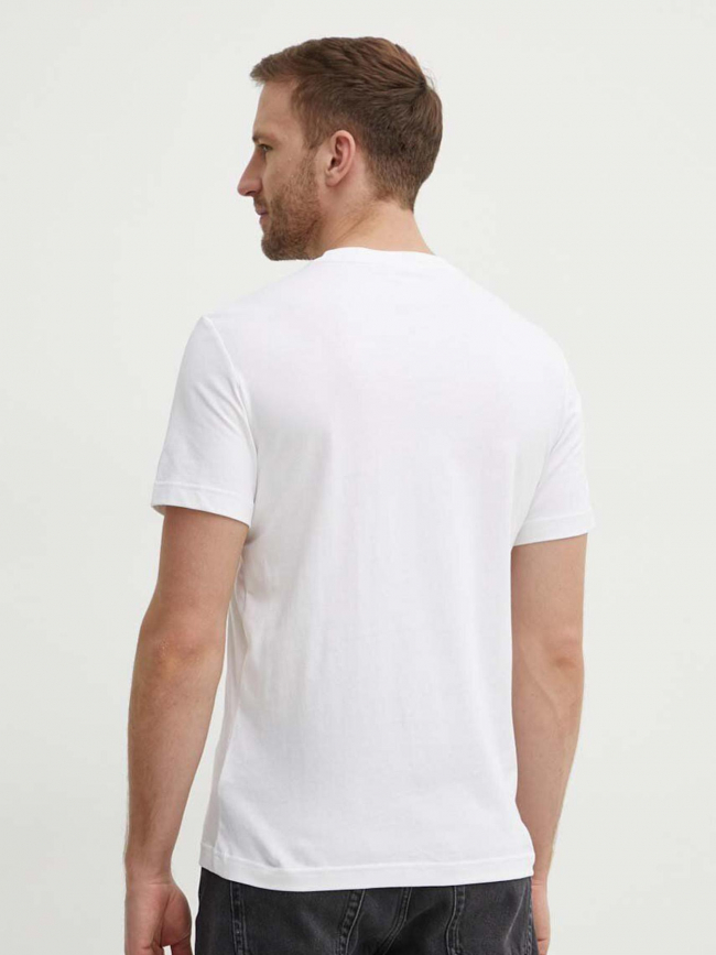 T-shirt brush logo blanc homme - Calvin Klein